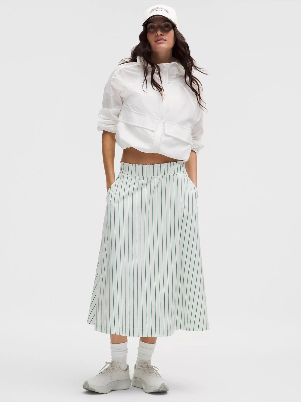 Lululemon Stretch Woven Ruffle-Waist Midi Skirt